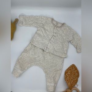 Petit Bateau matching set. Super soft cotton. 3 month-62cm.